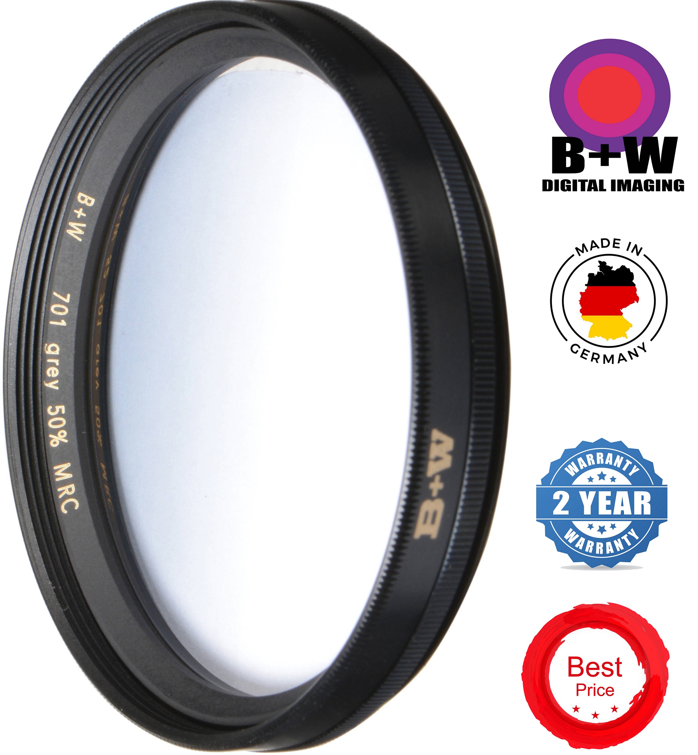 B+W FPro 58mm MRC 701 SoftEdge Graduated Neutral Density 0.3 Filter